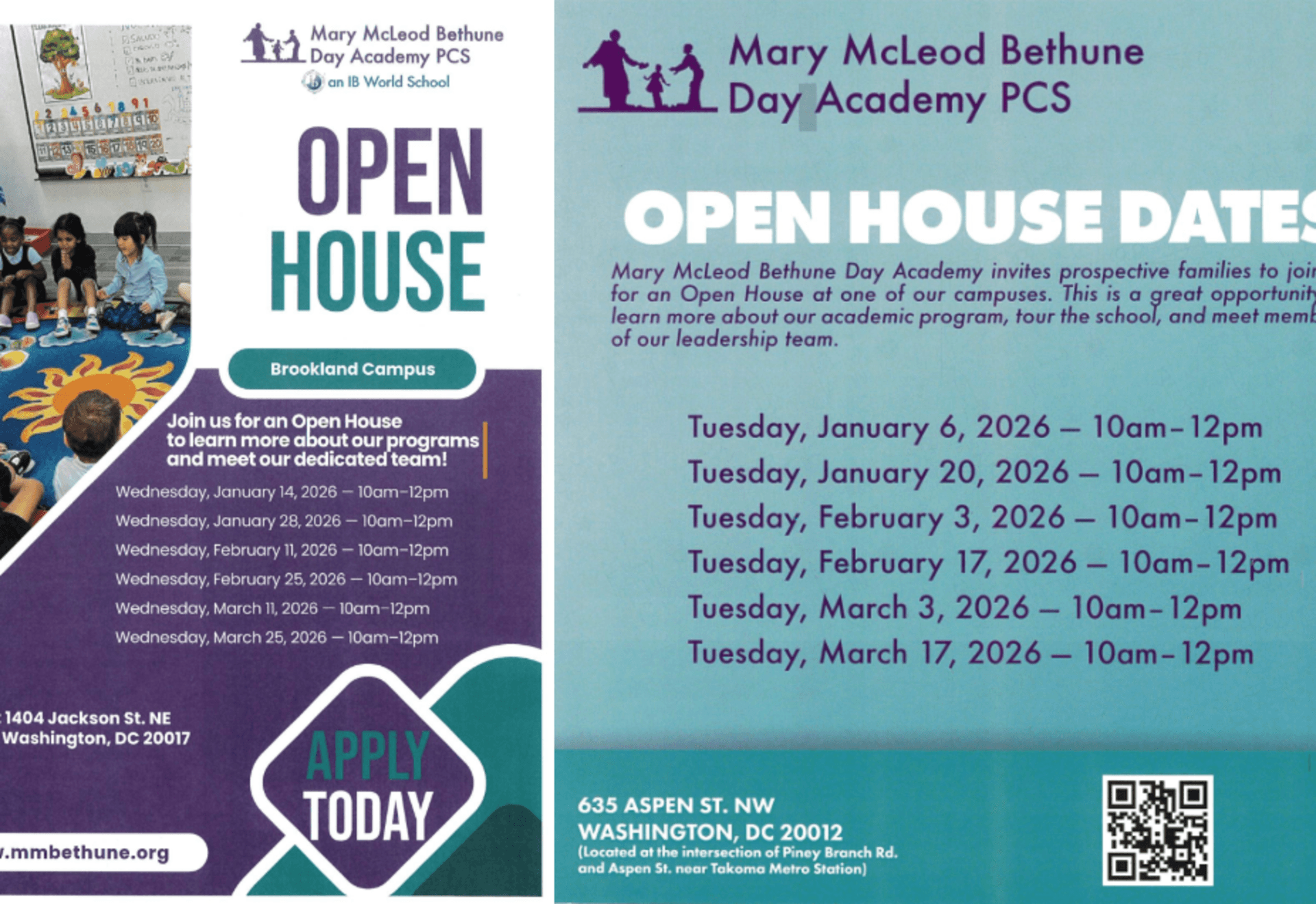 Mary McLeod Bethune Day Academy PCS exterior